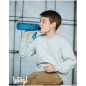 Flaša na vodu pre deti Baagl Logo - modrá 500ml