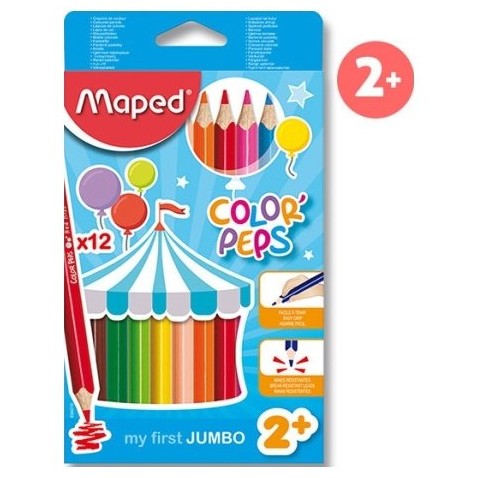 Pastelky Maped Jumbo 12 ks