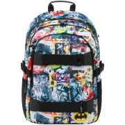 BAAGL Školský batoh Skate Batman Komiks a vrecko na chrbát zadarmo