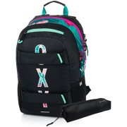 Školský batoh pre 2 stupen OXY Sport Tropic + etue a vak na chrbát zadarmo