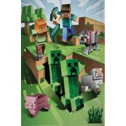 Fleesová deka Minecraft Farma