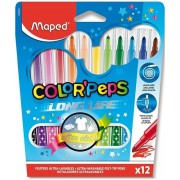 Detské fixky Maped Color'Peps Long Life 12 farieb