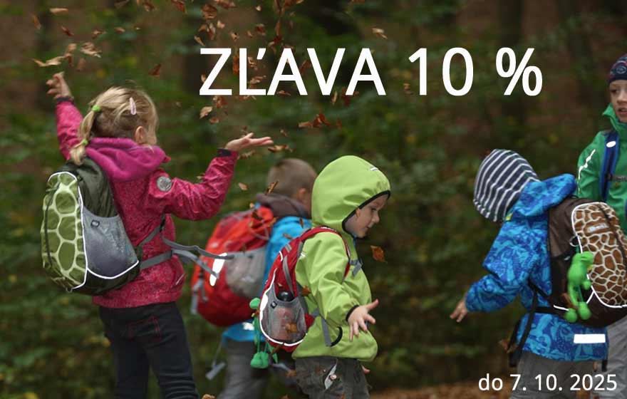 10 sleva na batohy