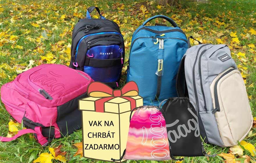 Studenti - vak na chrbát zdarma