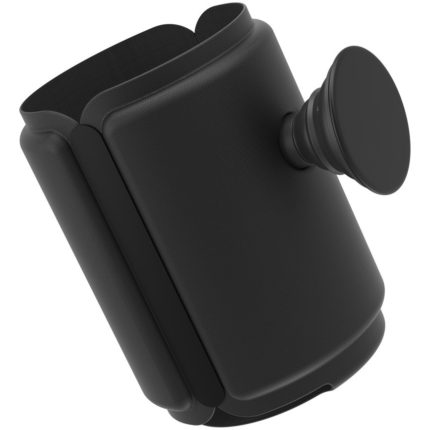 PopSockets PopThirst: La Fascetta Per Bicchieri Con PopGrip Integrato - Perfetta Per Bevande Calde E Fredde - Colore Nero