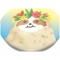 PopSockets PopGrip Gen.2, Aloha Sloth Gradient, leňochod na dúhovom podklade