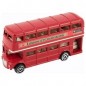 Autobus "Londýn" červený poschodový kov 10cm