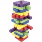 Hra veža drevená 60ks farebných dielikov spoločenská hra hlavolam