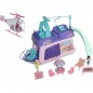 Loď pre bábiky s bábikami 2ks plast 33cm s helikoptérou s doplnkami