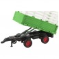 Traktor s vlekom plast 39cm na zotrvačník na batérie so zvukom so svetlom