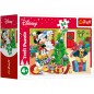 Minipuzzle Vianoce s Mickeym 54 dielov 4 druhy