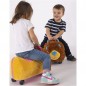 Odrážadlo FUNNY WHEELS Rider Ride-On levíček 50 cm plyšový ružový