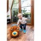 Odrážadlo FUNNY WHEELS Rider Ride-On levíček 50 cm plyšový modrý