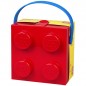 LEGO Desiatový box s rukoväťou - červený