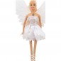 Bábika víla s krídlami biela