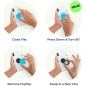 PopSockets PopGrip Gen.2, Festival Daisy Black, 3D margarétka na čiernom podklade
