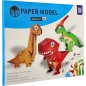 Modely 3D papierové dinosaury 8 ks