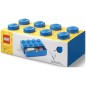 Stolný box LEGO 8 so zásuvkou - modrá