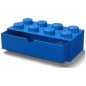Stolný box LEGO 8 so zásuvkou - modrá