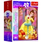 Trefl Minipuzzle Krásne princezné/Disney Princess 54dielikov 4 druhy
