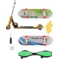 Sada skateboard skrutkovací, kolobežka prstová, waveboard