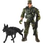 Detská sada vojaci so psom s doplnkami 6ks