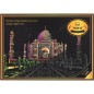 Škrabací obrázok farebný Taj Mahal A3