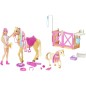 Barbie + kôň česací 2 ks s doplnkami