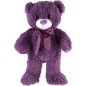 Medveď s mašľou plyš 50cm fialový 0+
