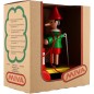 Pinocchio s bubnom ťahacie drevo 20cm