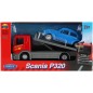 Auto odťahovka Welly Scania P320 + auto kov/plast 15cm 4 farby