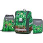 Školská taška pre prvákov Oxybag PREMIUM LIGHT Playworld 11dielny set a farbičky Herlitz 24ks zadarmo