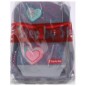 Školská taška pre prváka Step by Step 2IN1 PLUS Glitter Heart Hazle 6dielny set, doprava a desiatový set zadarmo
