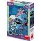 Puzzle XL Stitch svietiaci v tme neón 100 dielikov