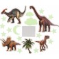 Dinosaury na stenu/strop svietiaci v tme, 2 druhy