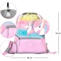 Aktovka pre prváka Baagl Zippy plus Rainbow Unicorn SET: aktovka, peračník, vrecko