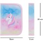 Aktovka pre prváka Baagl Zippy plus Rainbow Unicorn SET: aktovka, peračník, vrecko