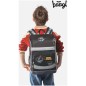 Školská taška pre prváka Baagl Zippy plus Pixel Space: aktovka SET, peračník, sáčok