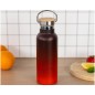 BAAGL Termofľaša s bambusovým viečkom Gradient červeno-čierna, 500 ml