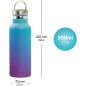 BAAGL Termofľaša s bambusovým viečkom Gradient modro-fialová, 500 ml