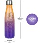 BAAGL Termofľaša s kovovým viečkom Gradient žlto-fialová, 500 ml