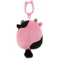 SQUISHMALLOWS Kľúčenka Čierno ružová krava - Pollyanna