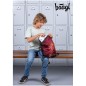 SET školský batoh Baagl Skate Harry Potter Rokfort vínový: batoh, peračník, vak