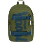 Batoh do školy Baagl Skate Olive 5dielny set