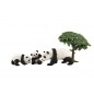 Zvieratká safari ZOO 10cm sada 4ks panda 2 druhy