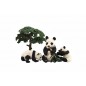 Zvieratká safari ZOO 10cm sada 4ks panda 2 druhy