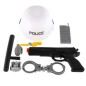 Sada SWAT helma + detská pištoľ na zotrvačník s doplnkami plast