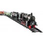Vlak + 3 vagóny s koľajami 24ks na batérie so svetlom so zvukom