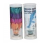 Loptičky / Košíčky na badminton perové farebné 4ks v tube
