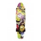 Skateboard - pennyboard 60cm kapacita 90kg farba tlače, čierne kovové osi, čierne kolesá